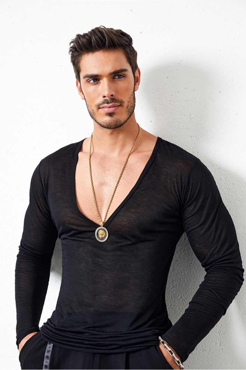 Latein Tanz T-Shirt für Herren Marke ZYM Dance Style modell N030 Black