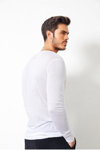 Mens latin dance T-shirt by ZYM Dance Style style N030 Arctic White