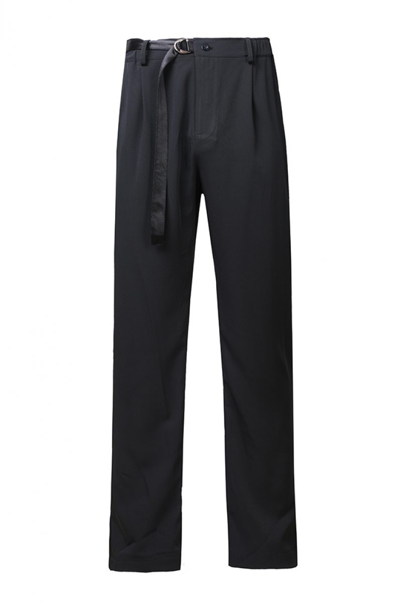 Мужски брюки для бальных танцев латина от бренда ZYM Dance Style модель 20814 Black