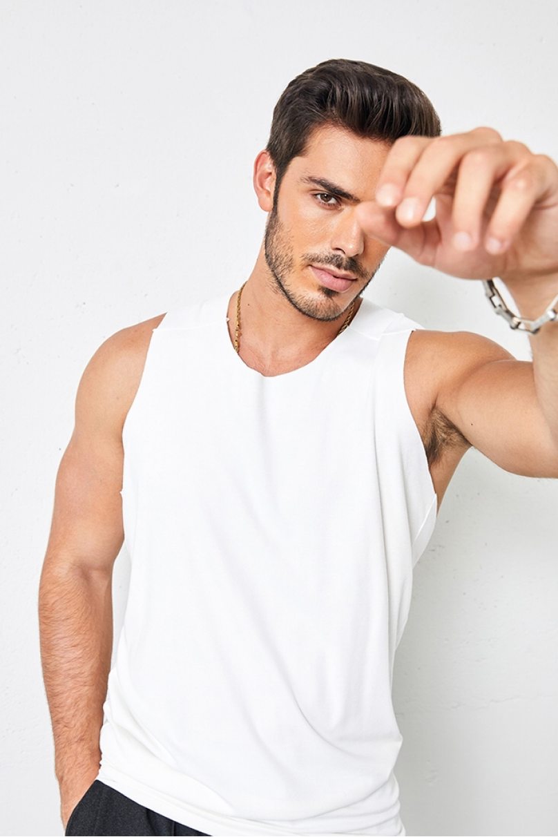 Latein Tanz T-Shirt für Herren Marke ZYM Dance Style modell N026 Arctic White