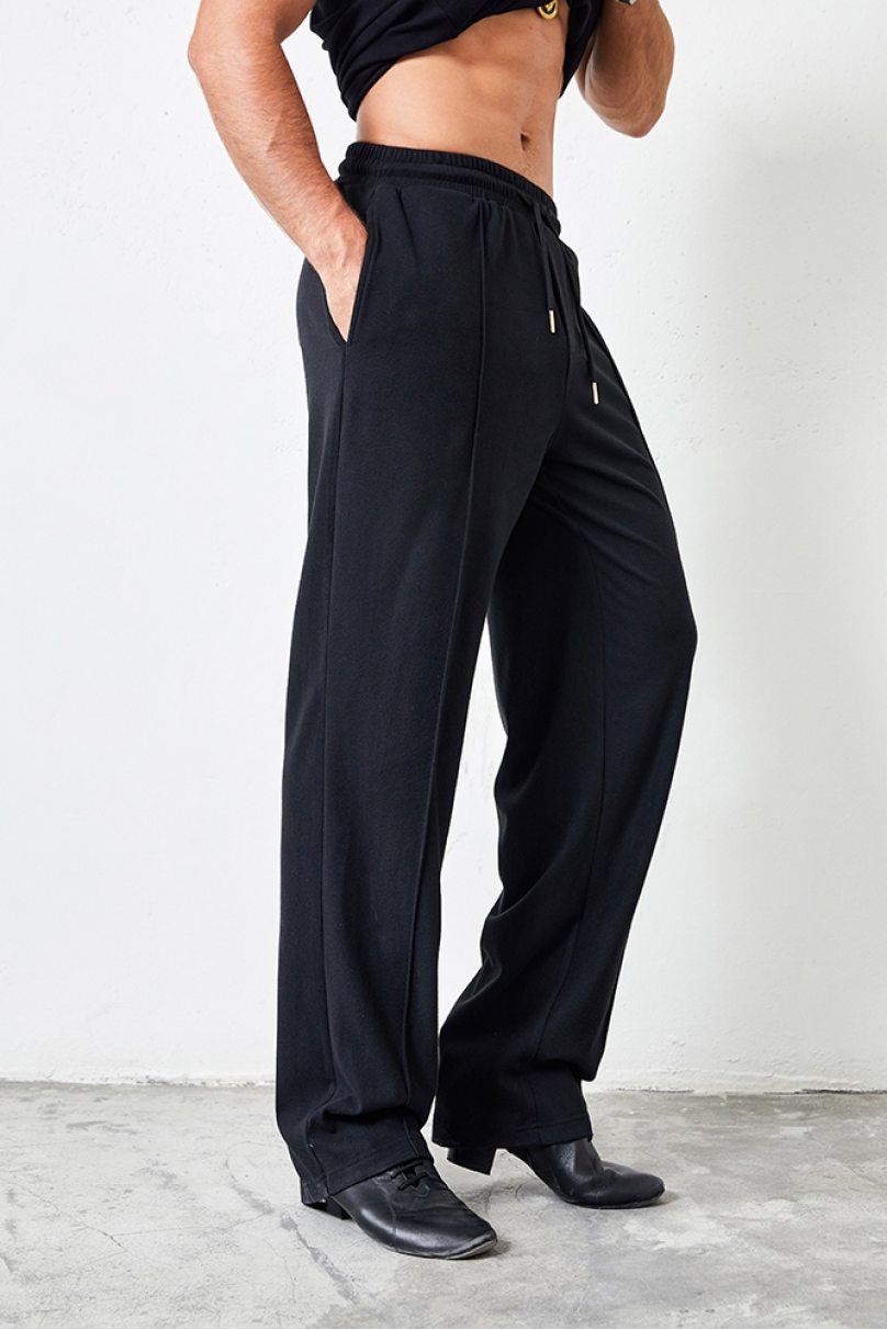 Чоловічі штани для бальних танців латина від бренду ZYM Dance Style модель N031 Black