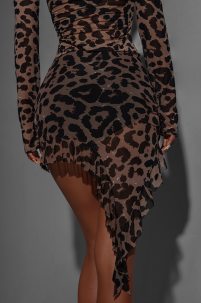 Latin dance skirt by ZYM Dance Style model 2361 Leopard