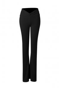 Pantaloni da danza latina ZYM Dance Style numero di modello 2328 Classic Black