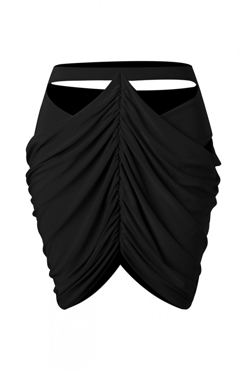 Latin dance skirt by ZYM Dance Style model 2329 Classic Black