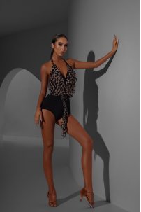 Купальник для танцев от бренда ZYM Dance Style модель 2351 Leopard