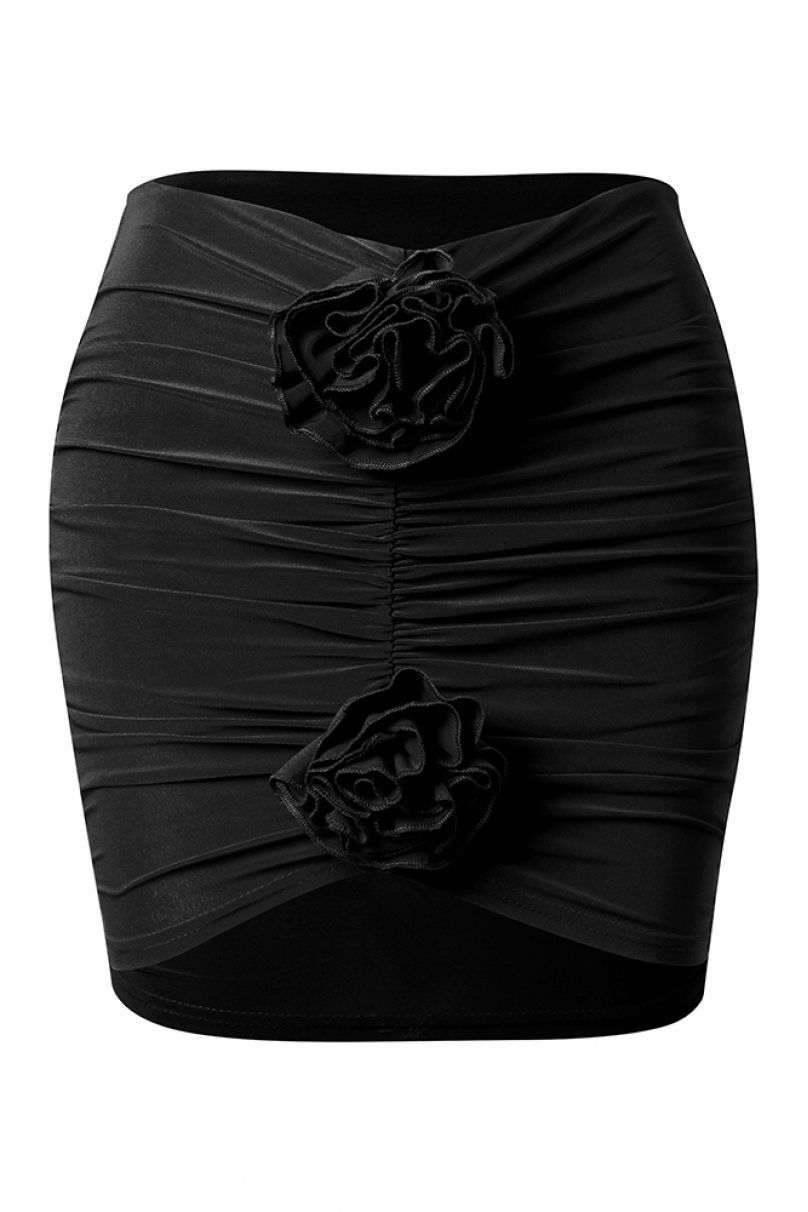 Latin dance skirt by ZYM Dance Style model 2357 Black