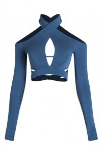 Блуза від бренду ZYM Dance Style модель 23114 Denim Blue