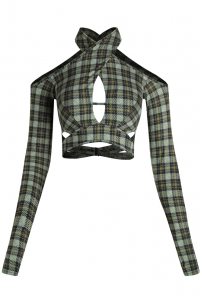 Dance blouse for women by ZYM Dance Style style 23114 Plaid