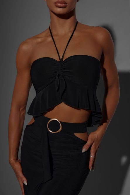 Women's Dance MW Top & Skirt All In One style 2349 Black
