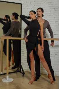 Latin dance dress by ZYM Dance Style model 23124 Classic Black