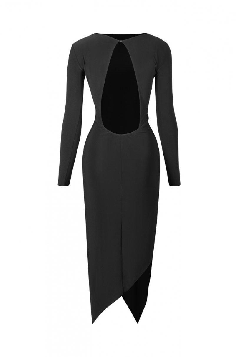 Платье для бальных танцев для латины от бренда ZYM Dance Style модель 23125 Classic Black