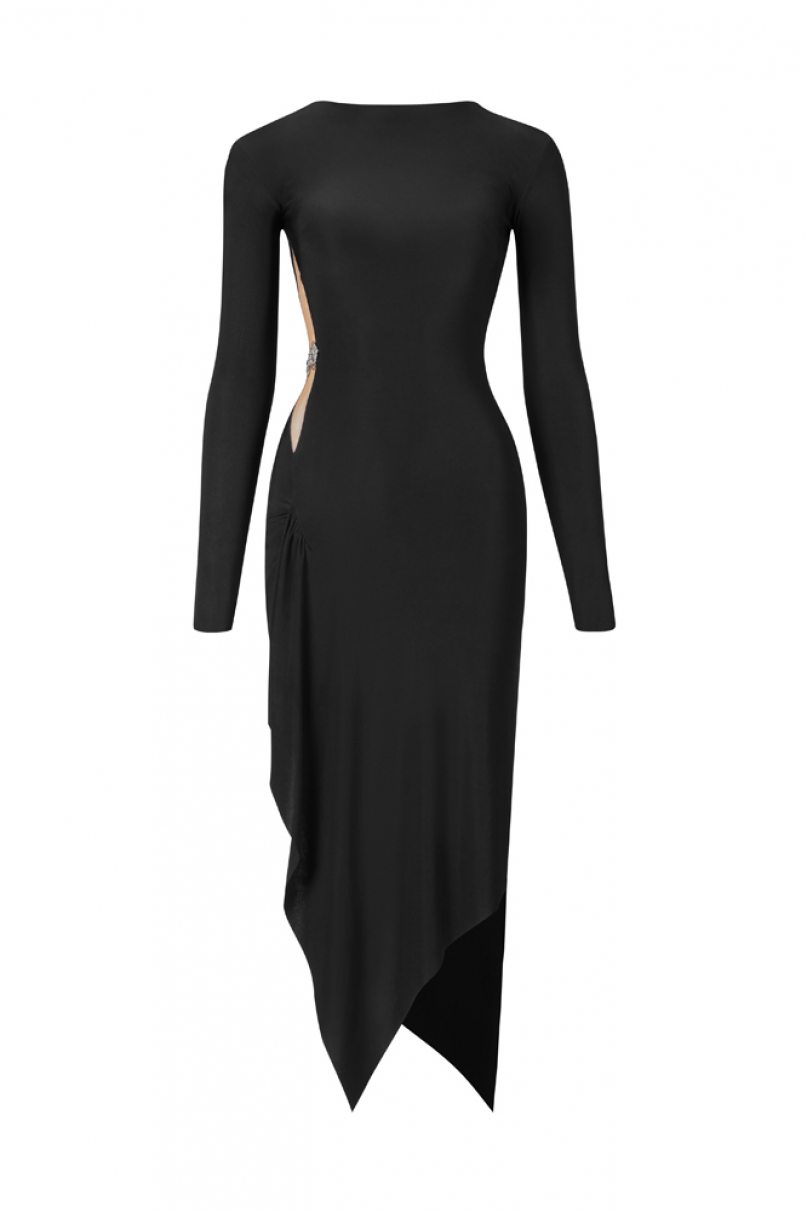 Платье для бальных танцев для латины от бренда ZYM Dance Style модель 23125 Classic Black