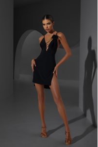 Latin dance dress by ZYM Dance Style model 2333 Black