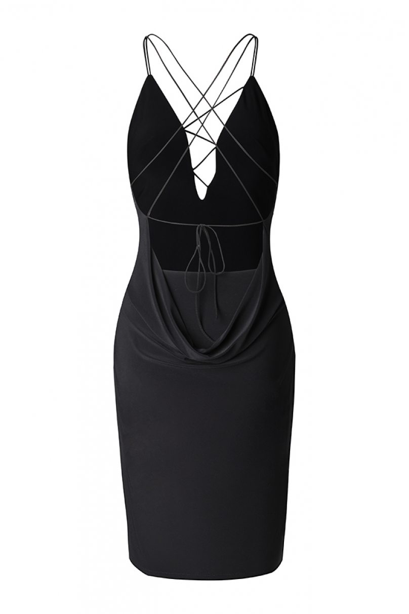Платье для бальных танцев для латины от бренда ZYM Dance Style модель 2333 Black