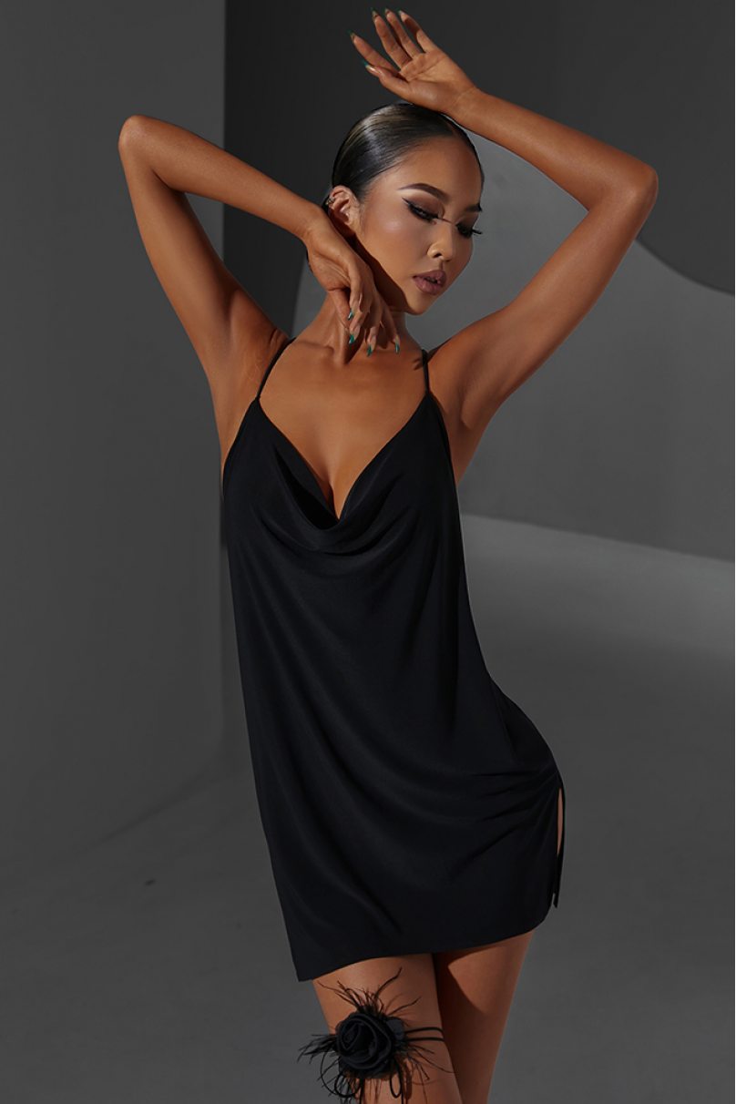 Latin dance dress by ZYM Dance Style model 2337 Black