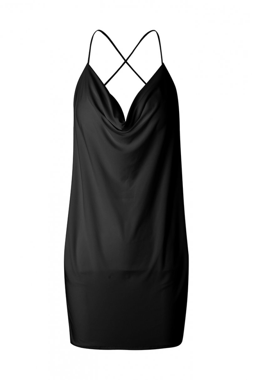Платье для бальных танцев для латины от бренда ZYM Dance Style модель 2337 Black