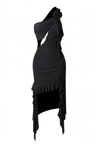 Latin dance dress by ZYM Dance Style model 2338 Black