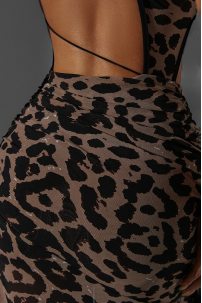 Сукня для бальних танців для латини від бренду ZYM Dance Style модель 2338 Leopard