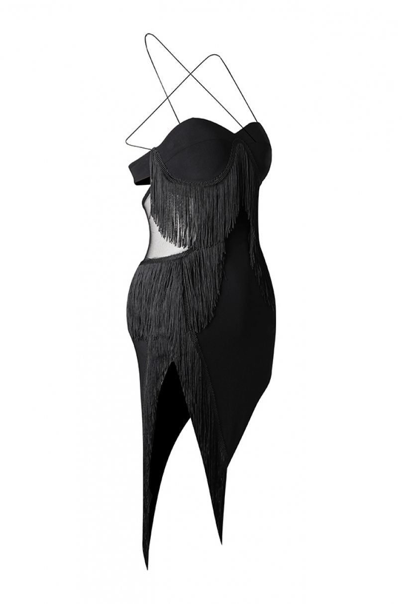 Платье для бальных танцев для латины от бренда ZYM Dance Style модель 2339 Black
