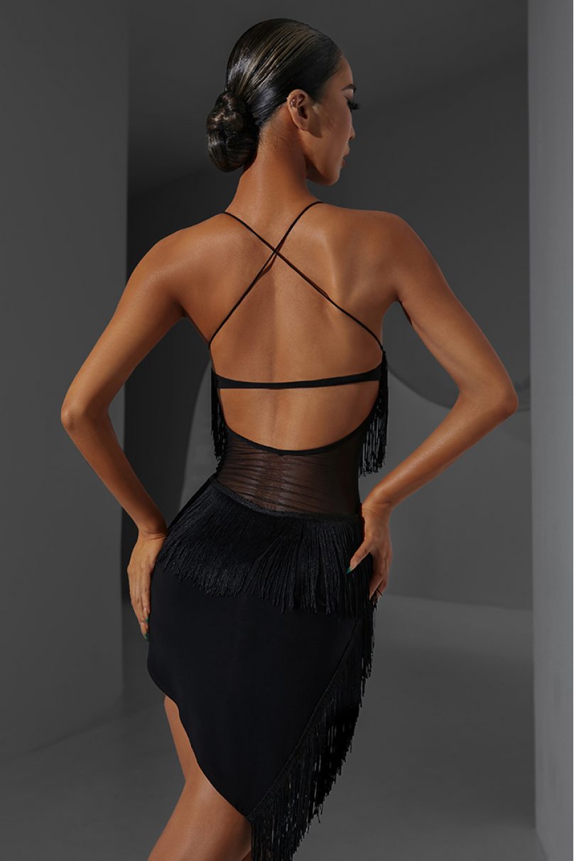 Сукня для бальних танців для латини від бренду ZYM Dance Style модель 2339 Black