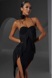 Latin dance dress by ZYM Dance Style model 2339 Black