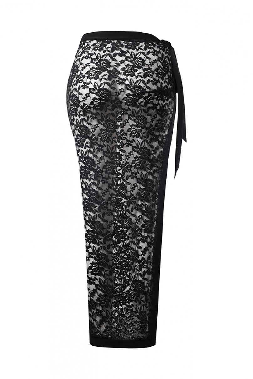 Latin dance skirt by ZYM Dance Style model 2355 Black