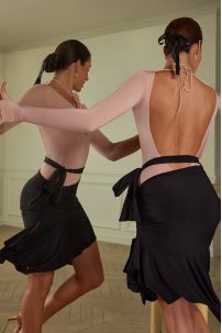 Юбка для бальных танцев для латины от бренда ZYM Dance Style модель 23105 Black